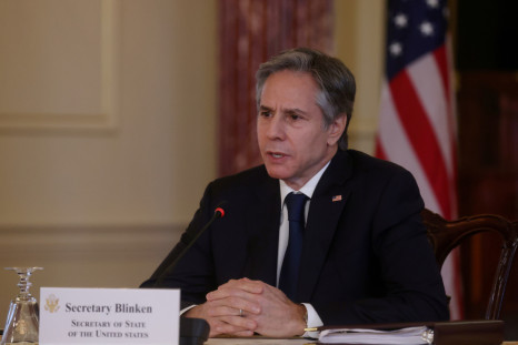 U.S. Secretary of State Blinken holds videoconference with government leaders in Kenya from the State Department in Washington