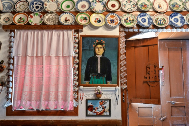 The interior of a traditional village house in Olympos