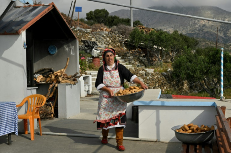 Baker Irini Chatzipapa is the youngest woman to wear traditional costume every day