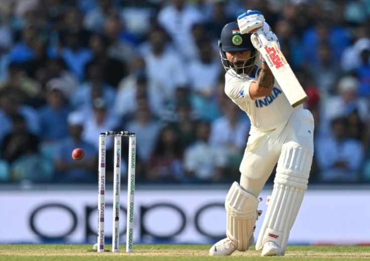 Driving ambition - India's Virat Kohli hits out against Australia in the World Test Championship final at The Oval
