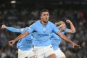 Rodri celebrates after putting Manchester City ahead