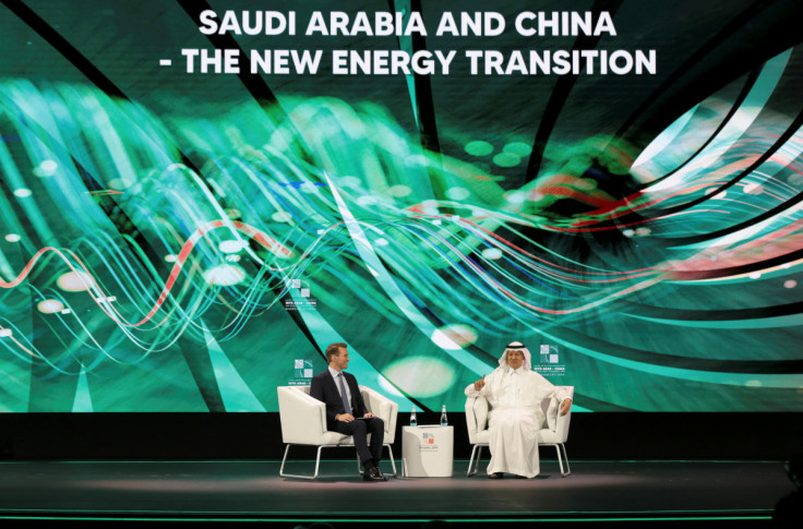 Saudi Arabia's Minister of Energy Prince Abdulaziz bin Salman Al-Saud speaks during 10th Arab-China Business Conference in Riyadh, Saudi Arabia