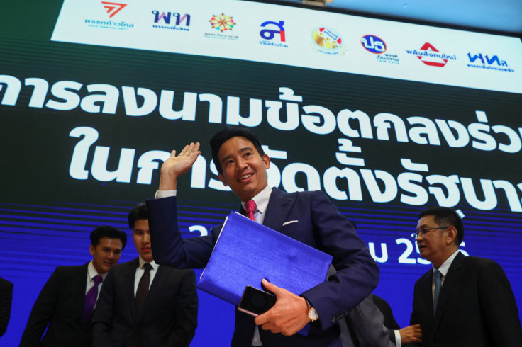 Thailand's Move Forward Party holds a press conference on coalition agreement, in Bangkok