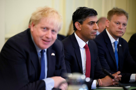British PM Boris Johnson holds weekly cabinet meeting in Downing Street