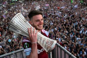 Declan Rice likely played his last game for West Ham in winning the Europa Conference League