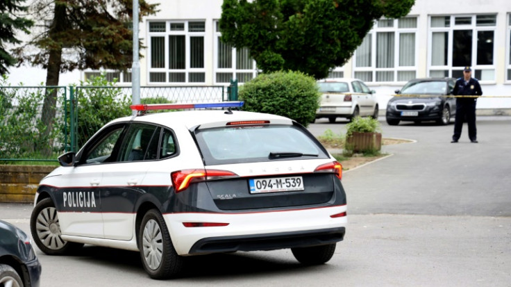Bosnian police secured the elementary school in Lukavac after the shooting