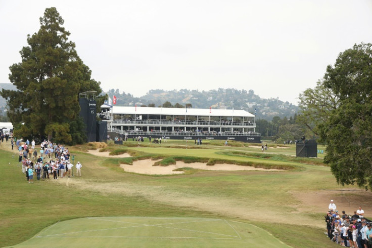 A general view of the 15th hole at Los Angeles Country Club, which could play at 80 yards during the 123rd US Open