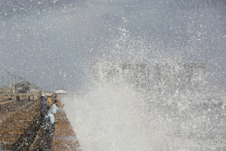 Arrival of cyclonic storm Biparjoy over the Arabian Sea, in Karachi