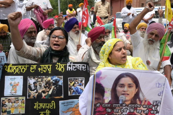 Farmers gather to support demands police investigate wrestling federation chief Brij Bhushan Singh over allegations of sexual harassment