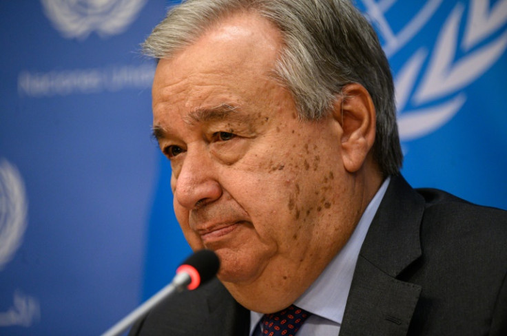 'The problem is not simply fossil fuel emissions. It's fossil fuels, period,' UN chief Antonio Guterres said Thursday