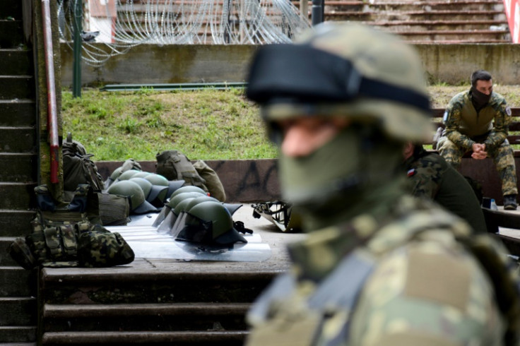 NATO said its peacekeeping force KFOR had 'unwavering' commitment to its mission in Kosovo