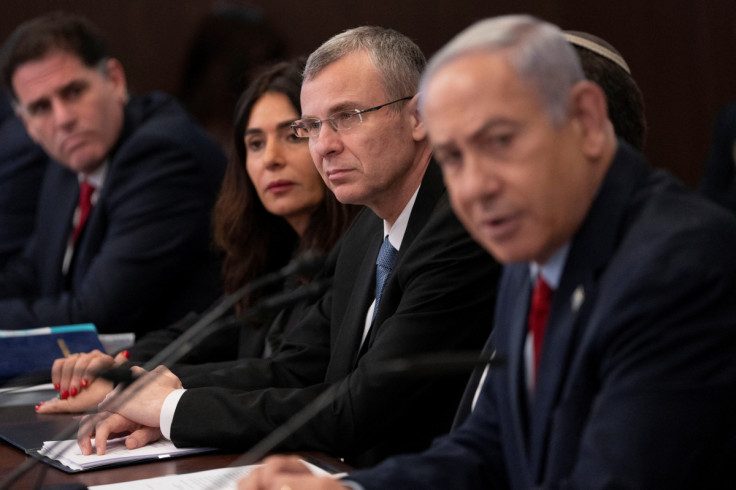 Israeli Prime Minister Benjamin Netanyahu chairs a cabinet meeting in Jerusalem