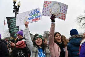 Anti-abortion protestors in Washington