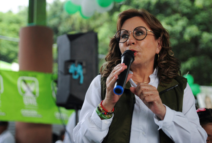 Presidential candidate Sandra Torres attends campaign event, in Guatemala City