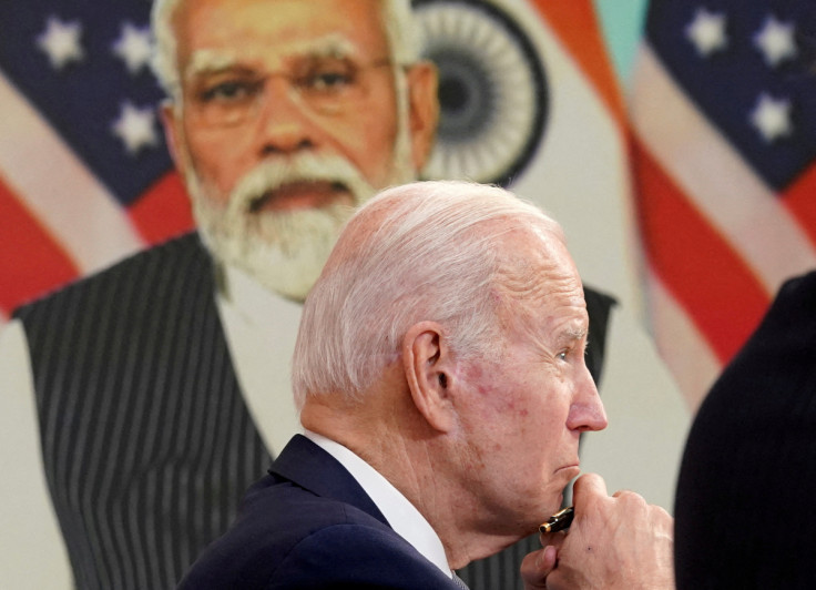 U.S. President Joe Biden holds videoconference with India's Prime Minister Narendra Modi from the White House in Washington