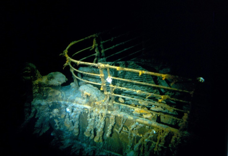 The wreck lies in two main pieces at the bottom of the Atlantic