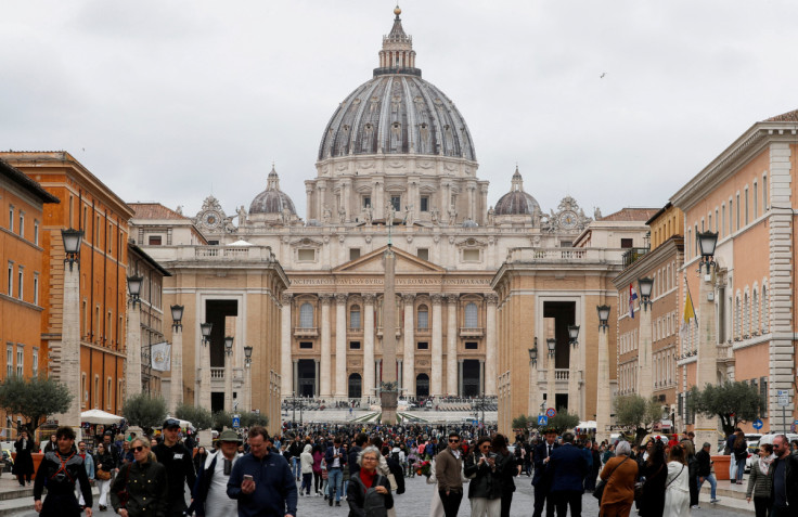 A general view of Saint Peter's Square, at the Vatican