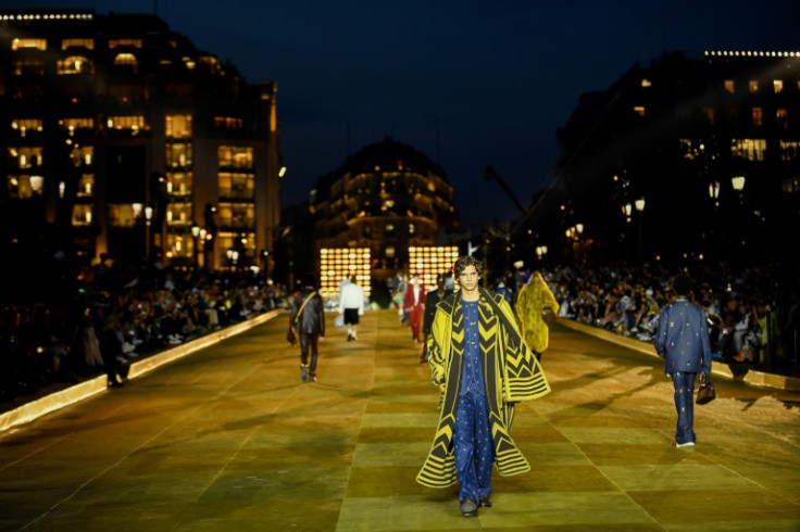A whole stretch of the riverbank was cordoned off for the show