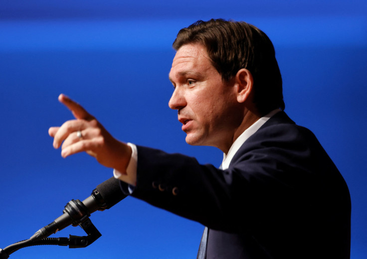 Florida Governor and Republican presidential candidate Ron DeSantis attends the North Carolina Republican Party convention in Greensboro