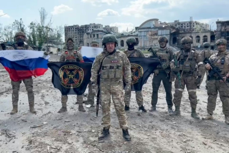 Yevgeny Prigozhin with his forces