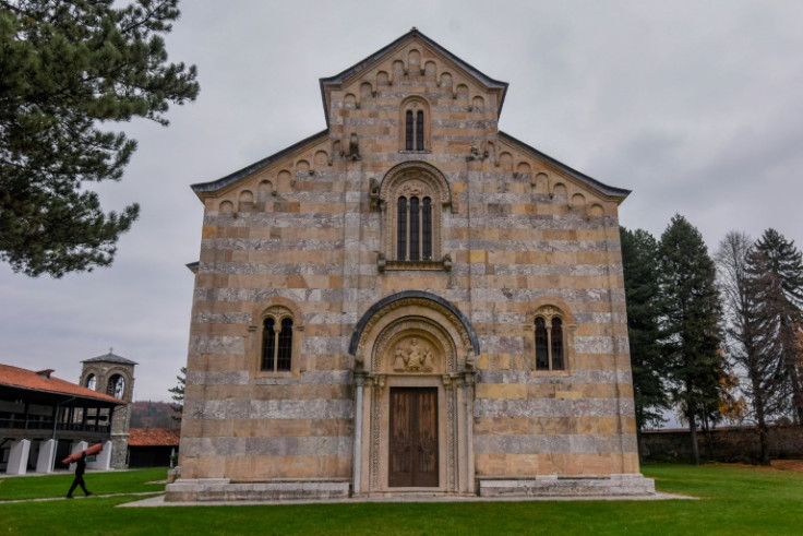 The 14th-century monastery is a World Heritage listed site, and under constant guard by NATO-led peacekeepers