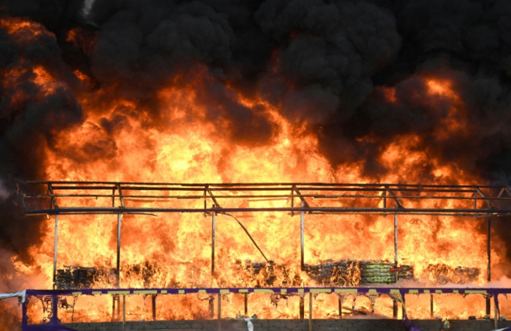 Myanmar junta authorities say they burned almost half a billion dollars worth of illegal drugs to mark the "International Day against Drug Abuse and Illicit Trafficking"