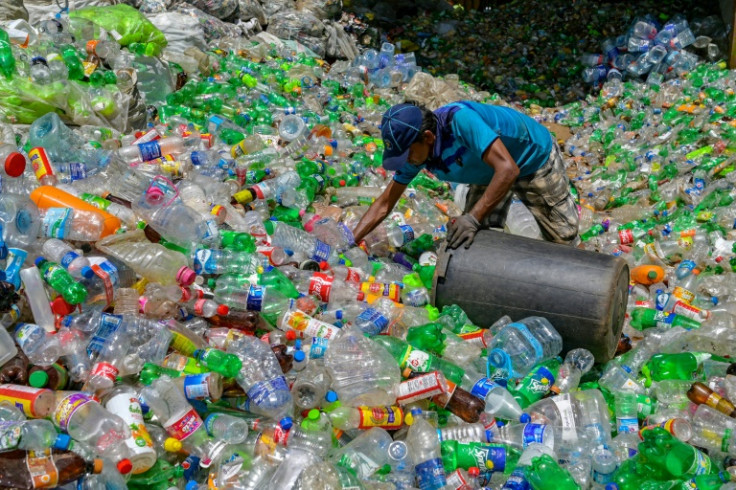 The United Nations says Sri Lanka recycles just three percent of the plastic products it consumes, less than half the world average of 7.2 percent