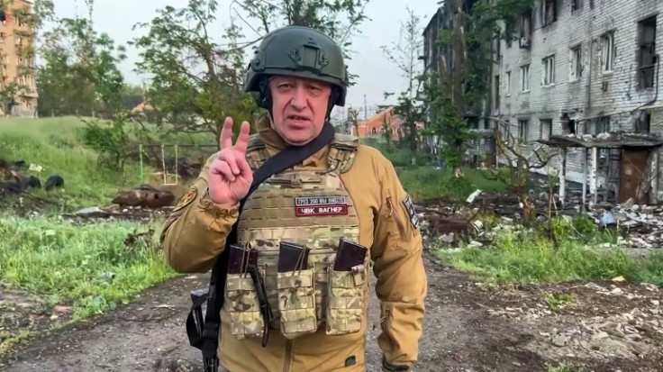 Wagner chief Yevgeny Prigozhin is seen in Bakhmut in May 2023 footage of Concord, a company linked to the Russian mercenary group