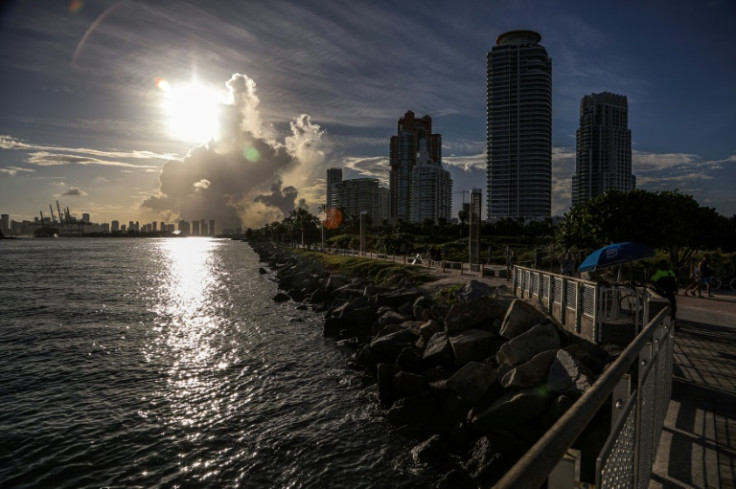 A view of Biscayne Bay off Miami on June 26, 2023