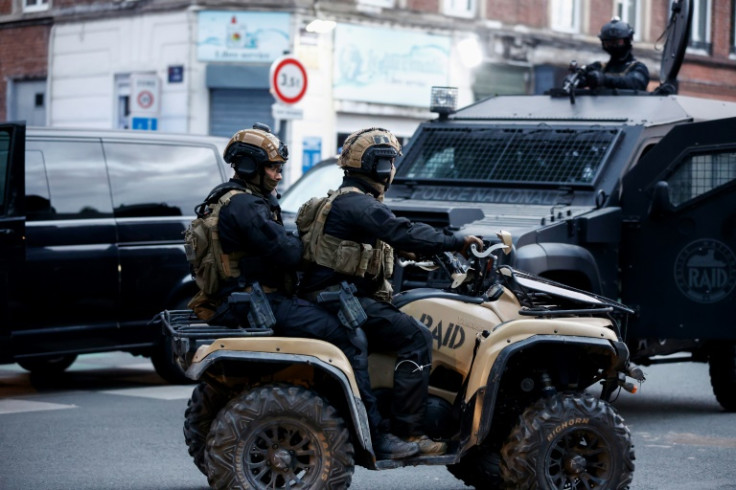 Security was stepped up in the area, including with elite RAID units, following violence the night before