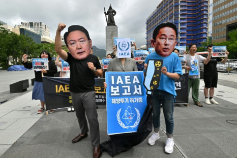 The public in South Korea is strongly opposed to the plan to release water from the Fukushima nuclear plant in Japan