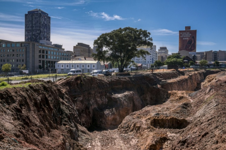 Johannesburg is built on a warren of tunnels and galleries dug during the gold rush (file picture)