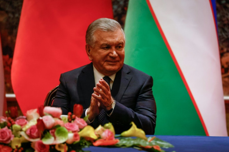 Uzbek President Shavkat Mirziyoyev at the China-Central Asia Summit in May