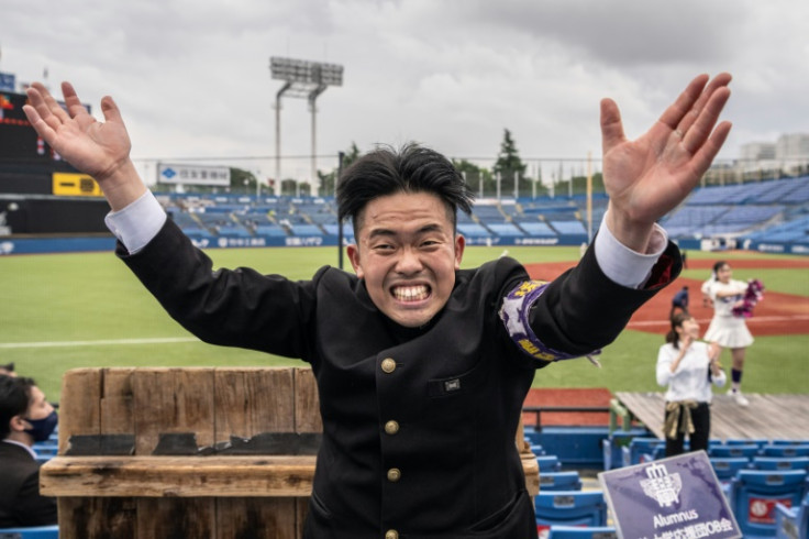 At Tokyo's Meiji University, junior cheerleaders spend so many hours bashing their hands together to perfect their claps, they can come away with bloodied palms
