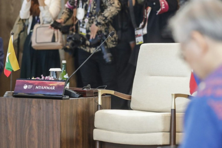 Myanmar has been barred from high-level ASEAN meetings over its failure to implement a five-point plan to end the violence there