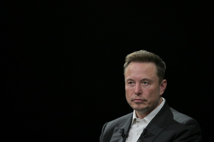 SpaceX, Twitter and Tesla CEO Elon Musk looks on as he speaks at the Porte de Versailles exhibition center in Paris in June 2023