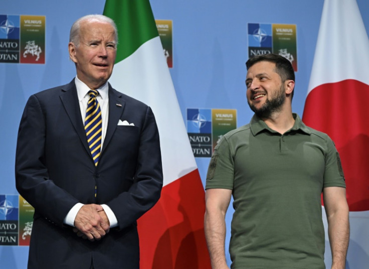 US President Joe Biden met with his Ukrainian counterpart Volodymyr Zelensky at a NATO summit in Vilnius