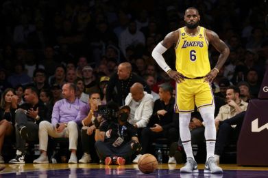 LeBron James of the Los Angeles Lakers said he is not ready to retire from the NBA