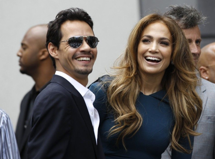 Actress Jennifer Lopez and her husband Marc Anthony