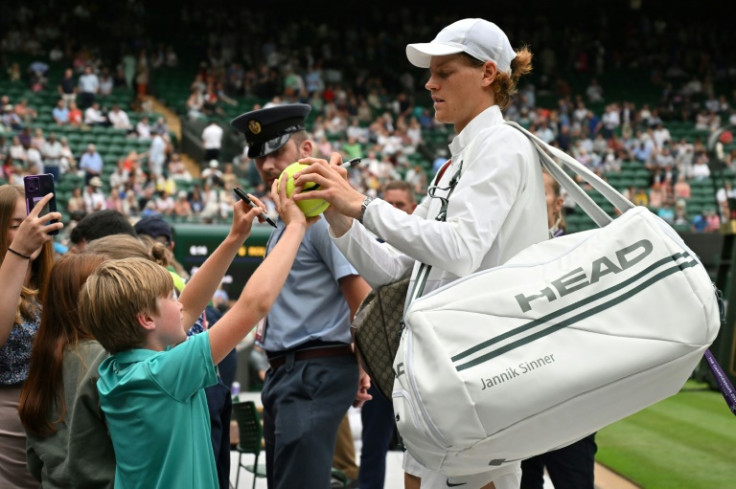 Italy's Jannik Sinner lost to Novak Djokovic in the 2022 Wimbledon quarter-finals