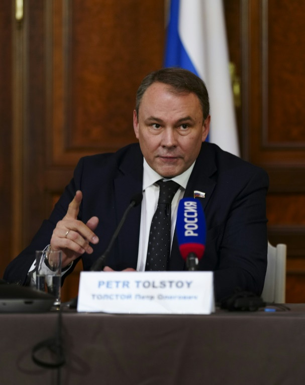 Pyotr Tolstoy is the deputy speaker of parliament's lower house, and one of the authors of the bill
