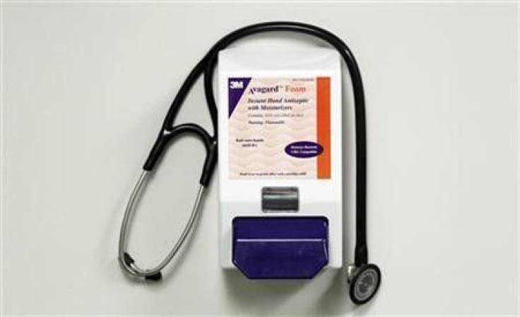 A stethoscope rests