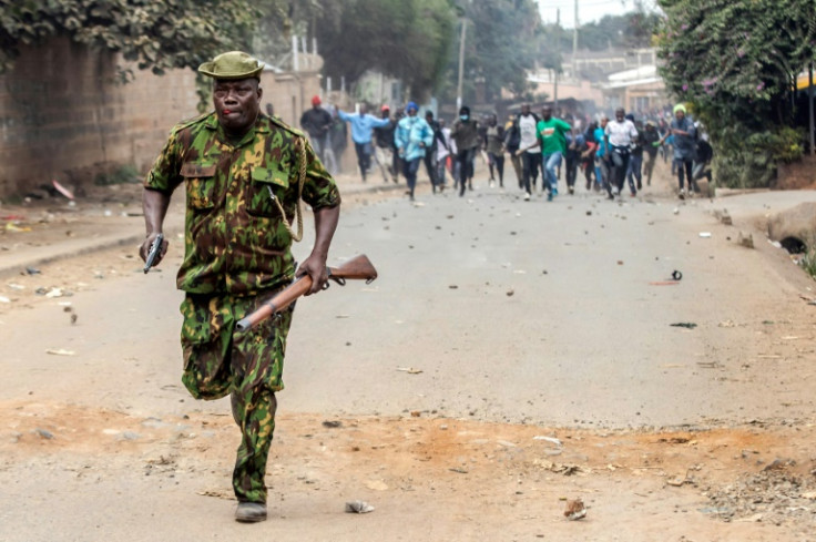 Protesters took to the streets in defiance of a government warning