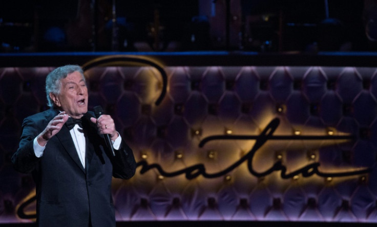 Tony Bennett was linked to Frank Sinatra from the start of his career -- here, he performed at a concert in Las Vegas in 2015, celebrating what would have been Sinatra's 100th birthday