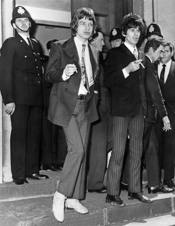 Jagger and Richards had their convictions for drug offences overturned in 1967