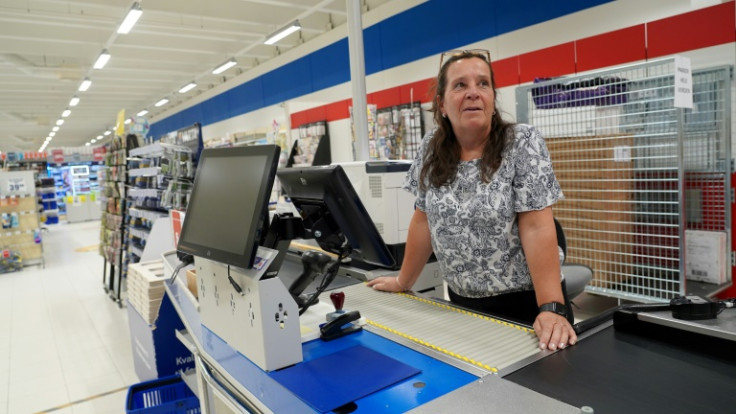 Supermarket manager Ann Kristin Emmanuelsen misses her old Russian customers