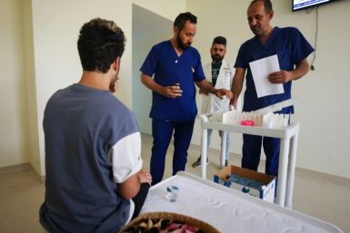 Some 40 patients are treated at Al-Canal Center for Social Rehabilitation in Baghdad amid a spike in drug abuse