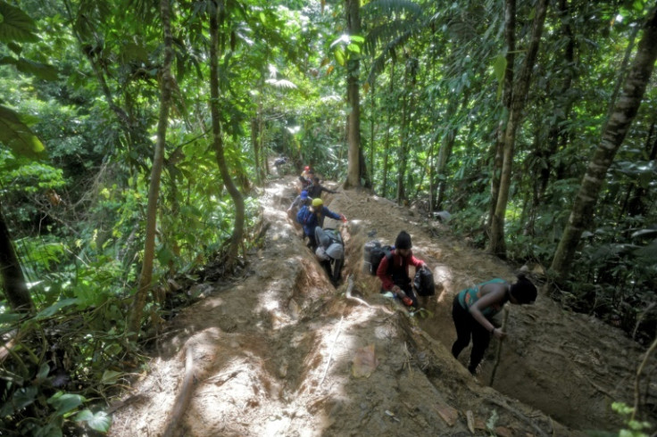 The dense jungle area between Panama and Colombia, known as the Darien Gap, is a treachorous route for migrants from South America headed north to the United States