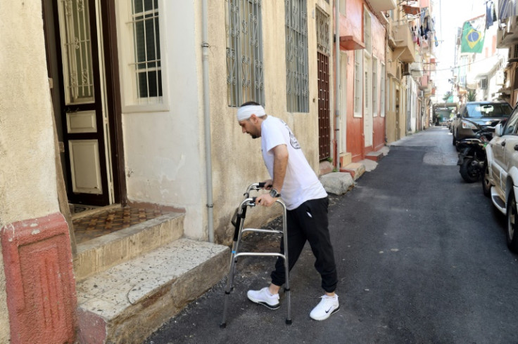 Already ill with multiple sclerosis, Dany Salameh found himself struggling to walk after the Beirut port blast