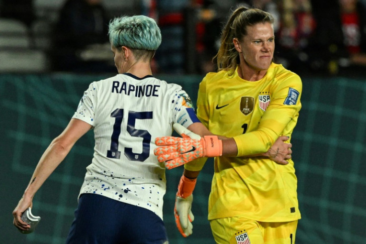 Megan Rapinoe and goalkeeper Alyssa Naeher are two of the veterans in a young USA side at this World Cup